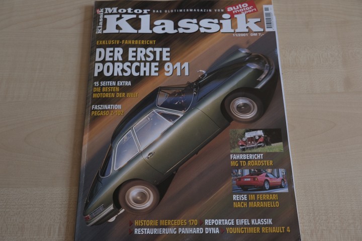 Deckblatt Motor Klassik (11/2001)